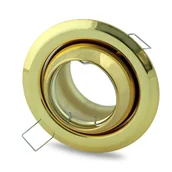 Oprawy, klosze i abażury - Eko-Light ZESTAW OCZEK OKRĄGŁYCH GU10 3X5W LED ZŁOTY EKZ4102 - miniaturka - grafika 1