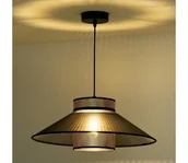 Lampy sufitowe - Duolla - Żyrandol na lince RIO SHINY 1xE27/15W/230V śr. 45 cm czarny/miedziany - miniaturka - grafika 1