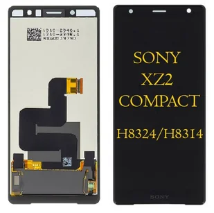 WYŚWIETLACZ LCD SONY XZ2 Compact H8324 H8314 CZARNY - Części serwisowe do telefonów - miniaturka - grafika 1