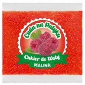 Cukier i słodziki - Cukier  MALINA Malinowy 100g saszetka - miniaturka - grafika 1