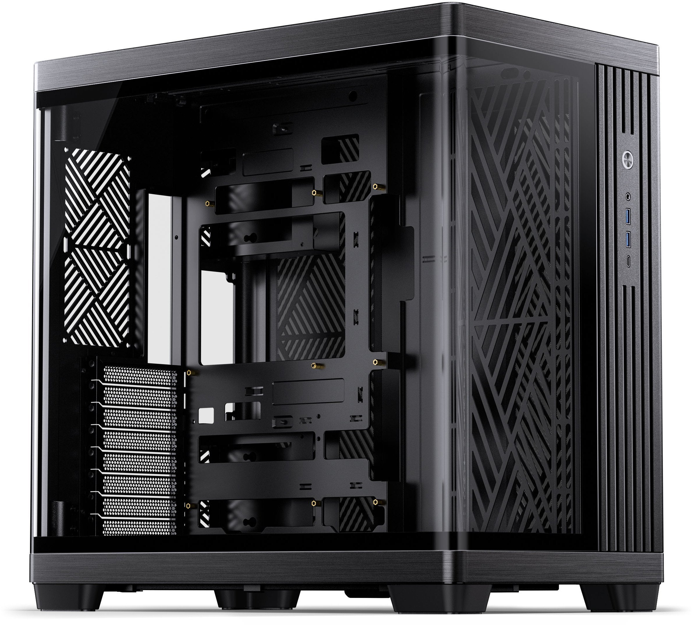 Obudowa Jonsbo Obudowa Midi-Tower ATX Szkło hartowane - czarne TK-4 BLACK