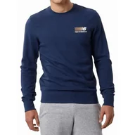 Bluzy sportowe męskie - Bluza Męska New Balance Mt23903Nny Bez Kaptura 2Xl - miniaturka - grafika 1