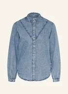 Bluzki damskie - Pepe Jeans Bluzka Jeansowa blau - miniaturka - grafika 1