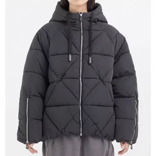 Replay Damska kurtka zimowa oversize, 098 BLACK, XL - Kurtki damskie - miniaturka - grafika 1