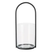 Świeczniki - Świecznik Lexi okrągły wys. 38 cm czarny - miniaturka - grafika 1