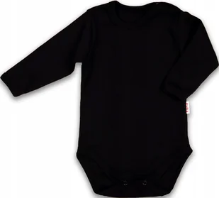 Body CZARNE czarny kolor długi rękaw r 110 KLEKLE - Body dla niemowląt - miniaturka - grafika 1