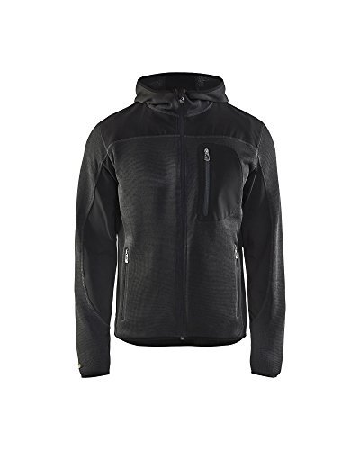BLÅKLÄDER Sweter z dzianiny męski L ciemnoszary/czarny