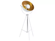 Lampy stojące - Beliani Lampa stojąca - podłogowa w kolorze bialym - oświetlenie - THAMES II biały - miniaturka - grafika 1