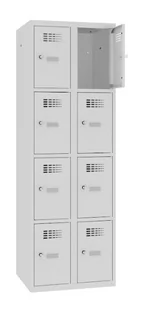 Szafa skrytkowa do szkół dla uczniów SMS 324 - 8 schowków - Szafki BHP - miniaturka - grafika 1