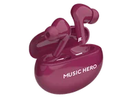 Słuchawki - SBS TWS X-Beat Bordowy - miniaturka - grafika 1