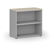 Regały biurowe - Regał biurowy PRIMO GRAY, 740 x 800 x 420 mm, szary/brzoza - miniaturka - grafika 1