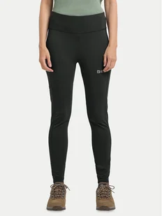 Jack Wolfskin Legginsy Klintal 1508901 Czarny Slim Fit - Odzież trekkingowa damska - miniaturka - grafika 1