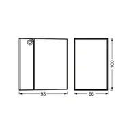 Lampy ogrodowe - OSRAM Kinkiet zewnętrzny ENDURA CLASSIC CUBE, możliwość ściemniania, chromowy / srebrny, aluminium, nowoczesny - miniaturka - grafika 1