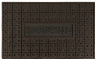 Wycieraczka pod drzwi „Welcome" 45 x 75 cm, brązowa - Wycieraczki - miniaturka - grafika 1