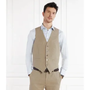 Oscar Jacobson Wełniana kamizelka Carlo | Slim Fit - Kamizelki męskie - miniaturka - grafika 1