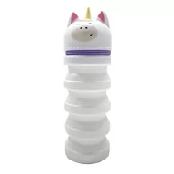 Piórniki - Puckator Teleskopowy silikonowy uchwyt na długopis Pop Up - jednorożec - słodkie zwierzęta, Wielobarwny, Rozszerzalny silikonowy piórnik - miniaturka - grafika 1