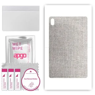 folia naklejka skórka strukturalna na TYŁ do Acer Iconia Tab P10 - Tkanina Denim Szary - apgo SKINS - Akcesoria do tabletów i e-booków - miniaturka - grafika 1