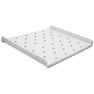Szafy rack - Qoltec Półka Do Szafy Rack Stała 490*433 Szara - miniaturka - grafika 1