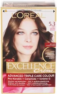 Farby do włosów i szampony koloryzujące - Loreal Paris Paris Excellence Creme 5.3 jasny brąz 0289327 - miniaturka - grafika 1