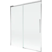Parawany nawannowe - Mexen Rox parawan nawannowy 2-skrzydłowy rozsuwany 140 x 150 cm, transparent, chrom - 8C9-140-001-01-00 - miniaturka - grafika 1