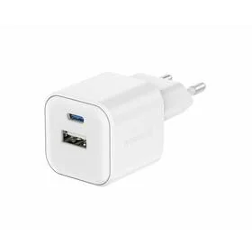 Ładowarka sieciowa Swissten GAN 1x USB-C 35W PD + 1x USB-A 27W QC (22071200) Biała - Ładowarki do telefonów - miniaturka - grafika 1