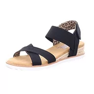 Sandały damskie - Skechers sandały damskie, Czarny, 38.5 EU - miniaturka - grafika 1