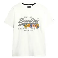Koszulki i topy damskie - Superdry Vintage Logo Premium Goods Floral T-shirt - miniaturka - grafika 1