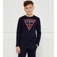 Koszulki dla chłopców - Guess Longsleeve Regular Fit - miniaturka - grafika 1