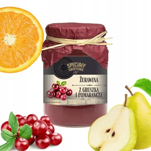 Konfitura Żurawina Gruszka Pomarańcza domowa Specjały Galicyjskie 200g - Konfitury, marmolady, powidła - miniaturka - grafika 1