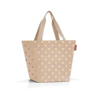 Torebki damskie - Torba SHOPPER M, metallic dots coffee, Reisenthel - miniaturka - grafika 1