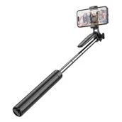 Selfie stick - Selfie stick Hoco tripod z pilotem bezprzewodowym K19 czarny - miniaturka - grafika 1