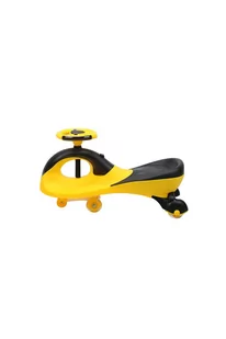 Jeździk Grawitacyjny Swing Car model 8097 Kauczukowe Koła LED żółty-czarny - Jeździki dla dzieci - miniaturka - grafika 3
