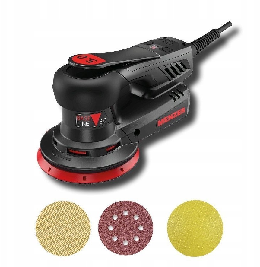 Menzer Szlifierka mimośrodowa ETS 125 5.0 w zestawie papier RED MR117030000P
