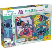 Puzzle - LILO I STITCH Puzzle 250 EL dwustronne kolorowanka 2w1 Lisciani 210583 - miniaturka - grafika 1