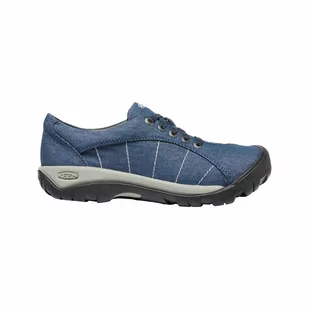 Buty miejskie damskie KEEN PRESIDIO CANVAS - Klapki i japonki męskie - miniaturka - grafika 4