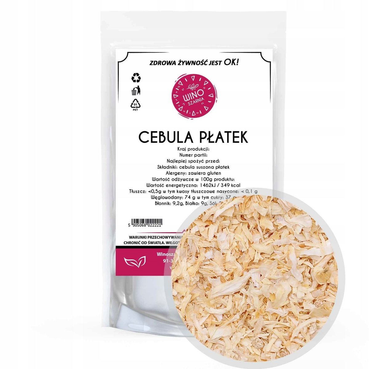 Cebula Suszona Płatek - 100g Cebula Płatek
