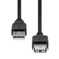 Kable USB - ProxTend USB 2.0 Przedłużacz Czarny 30CM - miniaturka - grafika 1