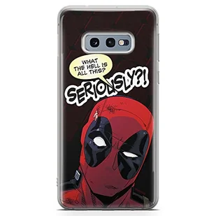 Etui Deadpool 010 Marvel Nadruk pełny Czarny Producent: Samsung, Model: S10e - Etui i futerały do telefonów - miniaturka - grafika 1