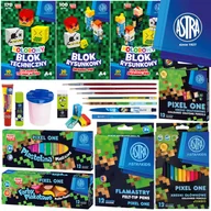 Przybory szkolne - WYPRAWKA SZKOLNA ASTRA Pixel One (XL) 20 el. - miniaturka - grafika 1