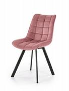 Krzesła - Halmar K332 krzesło nogi - czarne, siedzisko - różowy (1p=2szt) 49016478 - miniaturka - grafika 1