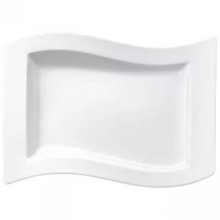Villeroy & Boch Talerz płaski VILLEROY&BOCH NewWave, biały, 33x24 cm - Talerze - miniaturka - grafika 1