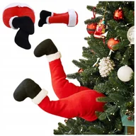 Bombki - ﻿Ozdoby Choinkowe Nogi Mikołaja Ozdoba Świąteczna Śmieszna 3D Regulowana - miniaturka - grafika 1