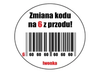 Ciasta i półprodukty do ciast - Dekoracyjny jadalny opłatek tortowy Kod Kreskowy na urodziny - 20 cm - miniaturka - grafika 1