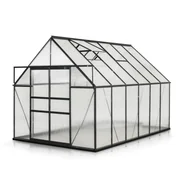 Szklarnie ogrodowe - Szklarnia 240 x 240 x 360 cm, czarna - miniaturka - grafika 1