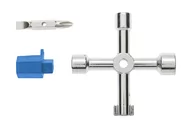 Inne akcesoria elektryczne - GTV Hogert Kluczyk uniwersalny do szafek, 6 końcówek, HT1W760 HT1W760 - miniaturka - grafika 1