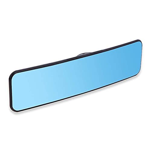SkycropHD lusterko antywstrząsowe, tylne lusterko do samochodu, Clip on Wide Angle Rearview Eliminate Blind Spot – Convex, Blue