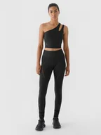 Spodnie sportowe damskie - Damskie legginsy treningowe 4F x Anna Lewandowska 4FALSAW24TFTIF343 - czarne - 4F x AL - miniaturka - grafika 1