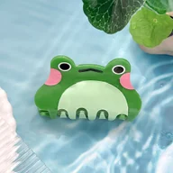 Ozdoby do włosów - TEMU 1 szt. Urocza Spinka do Włosów z Żabką - Y2K Akcesoria do Włosów o Tematyce Zwierzęcej, Antypoślizgowa, Duża Sprężynka dla Kobiet, Zielony i - miniaturka - grafika 1