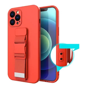 Rope case żelowe etui ze smyczą łańcuszkiem torebka smycz iPhone 13 Pro jasnoniebieski - Etui i futerały do telefonów - miniaturka - grafika 6