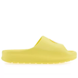 Buty sportowe damskie - Klapki Lacoste Serve Slide 745CFA0005-AA5 - żółte - grafika 1